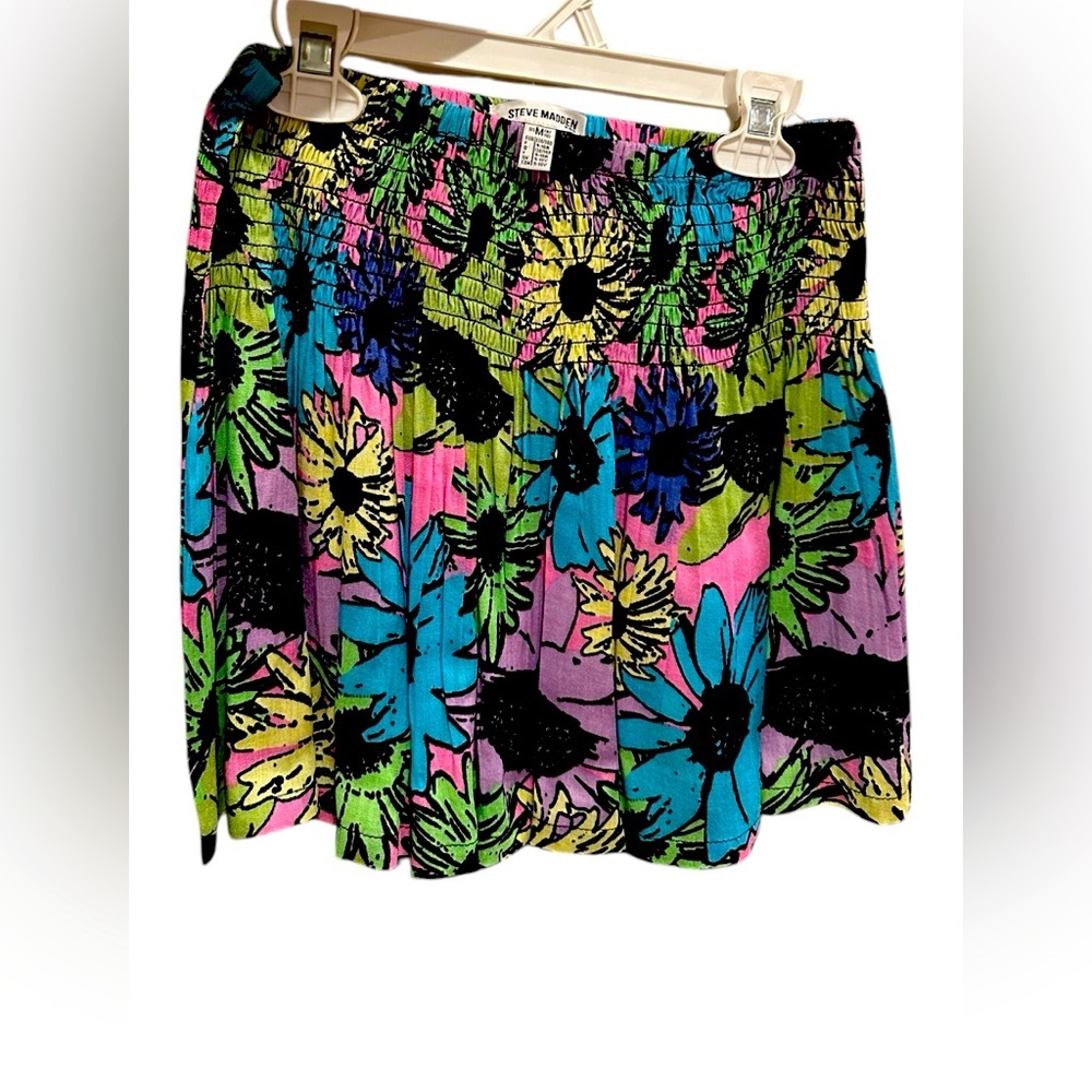 Steve Madden πΊ Girls 8-10 Floral Skirt NWOT - Picture 3 of 5